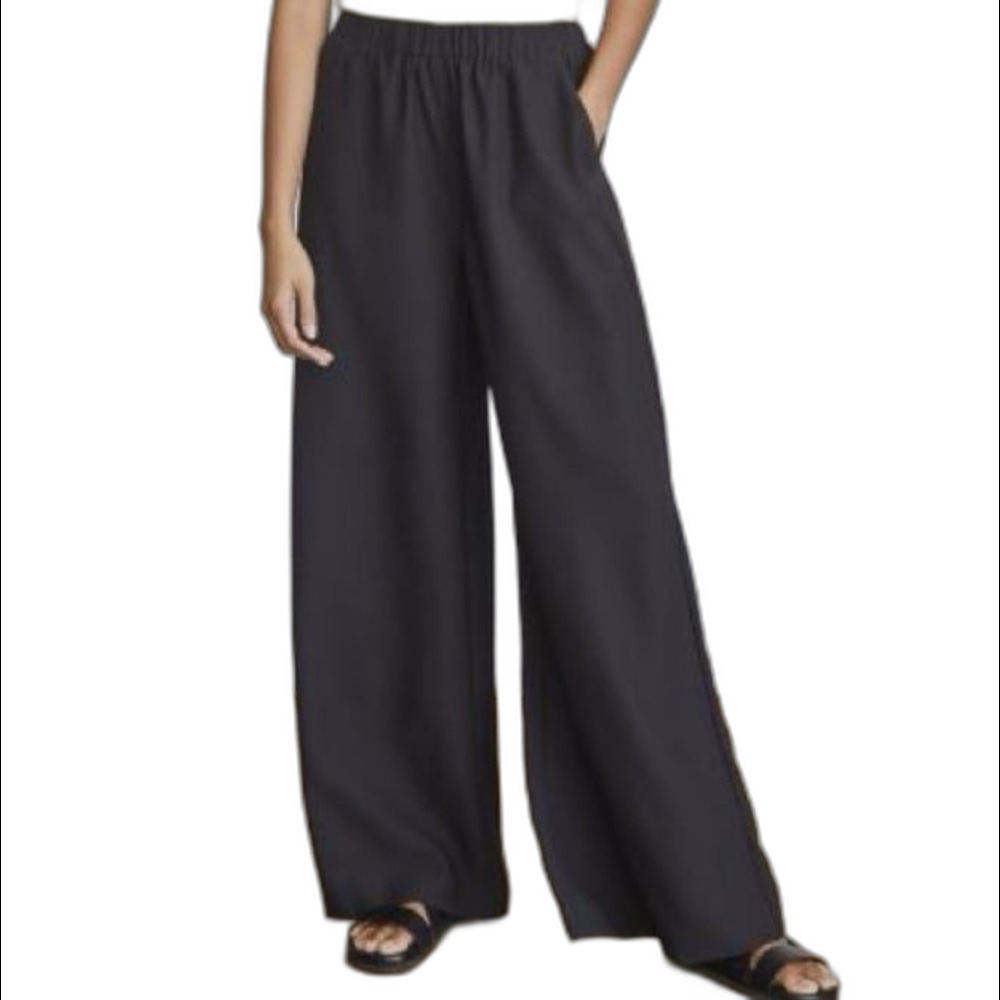 Elizabeth and James Wide Leg Black Pants Women's Small